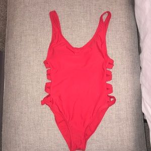 Red One Piece Swimsuit